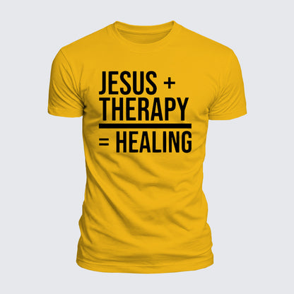 Luxe Mercerized Cotton Tee - Jesus Therapy Healing