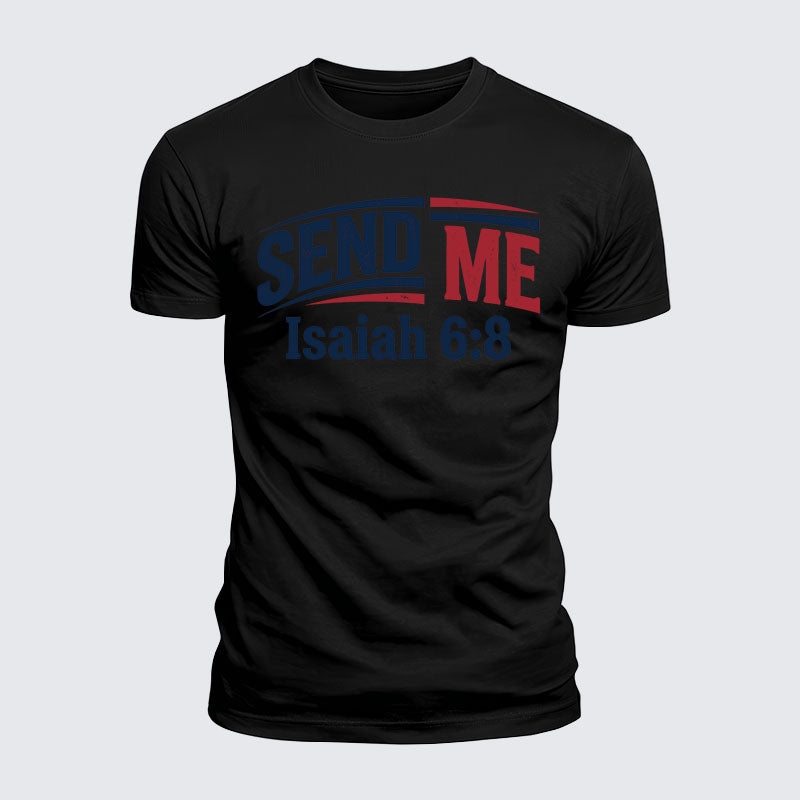 Luxe Mercerized Cotton Tee - Isaiah 6:8 - SEND ME