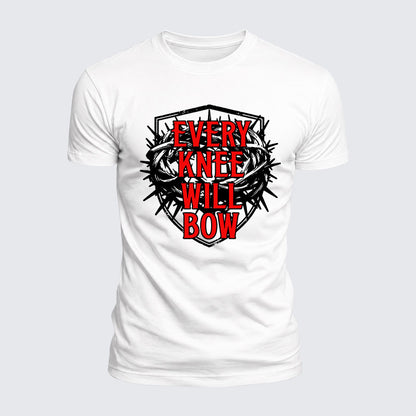 Luxe Mercerized Cotton Tee - Every Knee Will Bow
