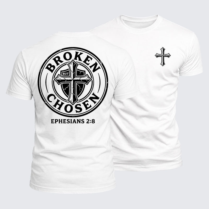 Luxe Mercerized Cotton Tee - Broken But Chosen