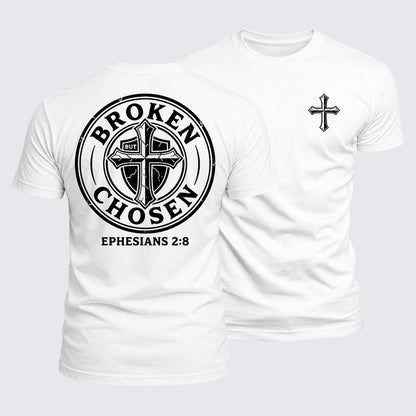 Luxe Mercerized Cotton Tee - Broken But Chosen