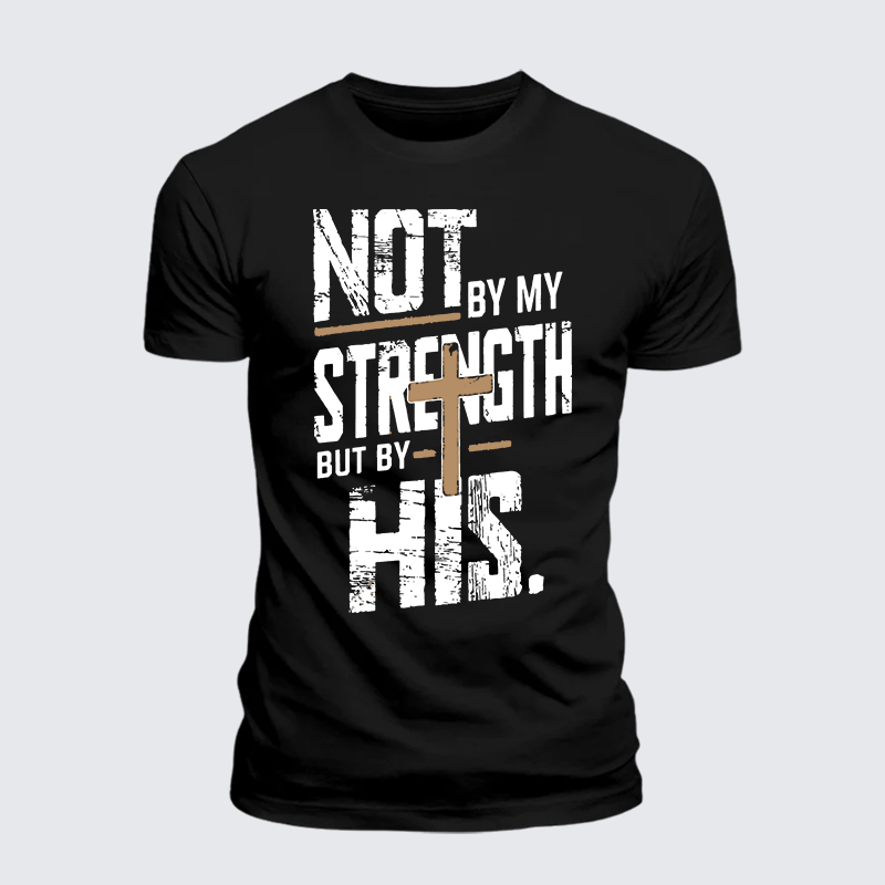 Luxe Mercerized Cotton Tee - Not by My Strength