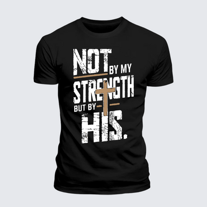 Luxe Mercerized Cotton Tee - Not by My Strength