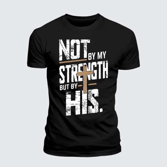 Luxe Mercerized Cotton Tee - Not by My Strength