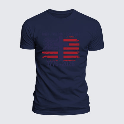 Luxe Mercerized Cotton Tee - Faith Freedom