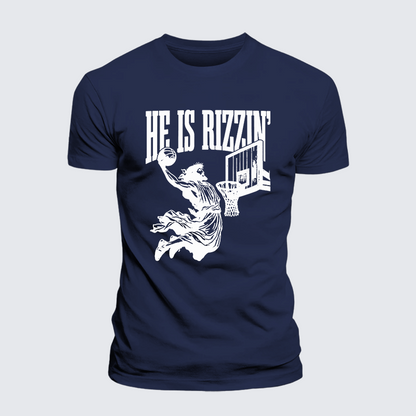 Luxe Mercerized Cotton Tee - He Is Rizzin