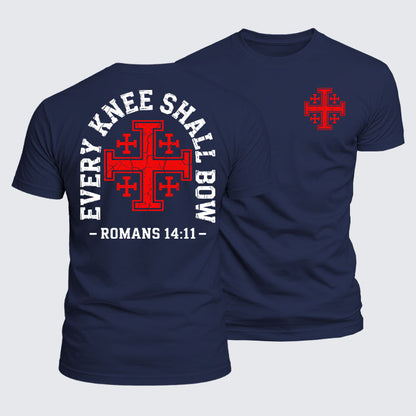 Luxe Mercerized Cotton Tee -  Every Knee Will Bow