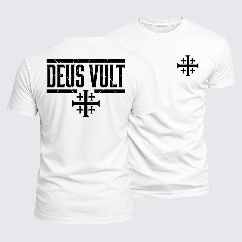 Luxe Mercerized Cotton Tee - Deus Vult