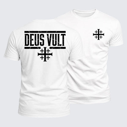Luxe Mercerized Cotton Tee - Deus Vult