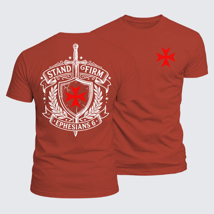 Luxe Mercerized Cotton Tee - Stand Firm Ephesians 6