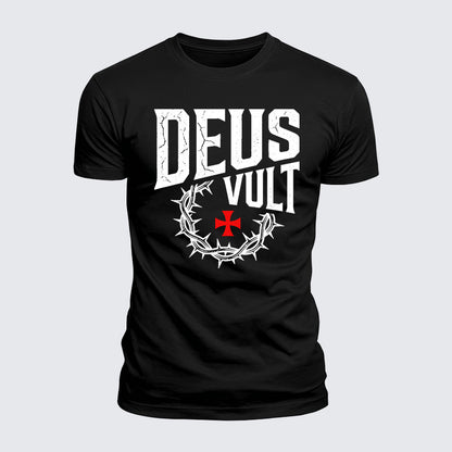 Luxe Mercerized Cotton Tee - Deus Vult