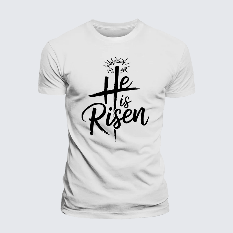 Luxe Mercerized Cotton Tee - He Is Risen