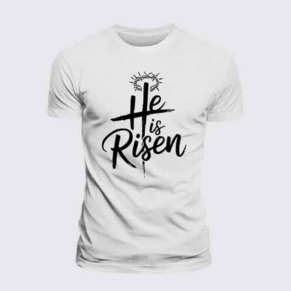 Luxe Mercerized Cotton Tee - He Is Risen
