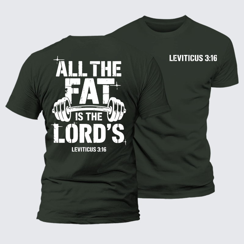 Luxe Mercerized Cotton Tee - All The Fat Is The Lord's