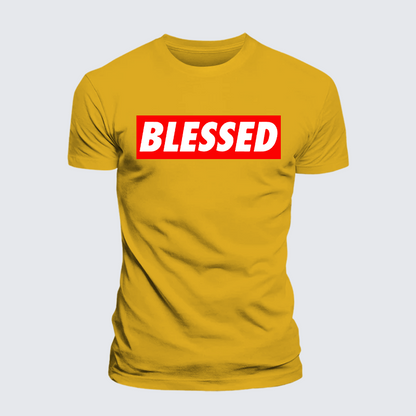 Luxe Mercerized Cotton Tee - Blessed