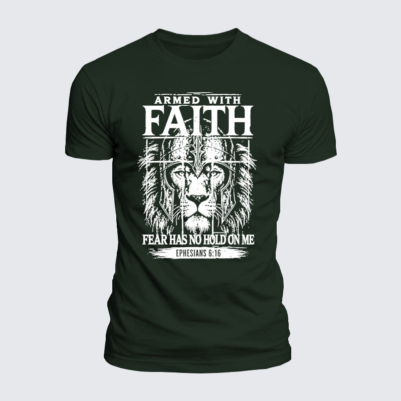 Luxe Mercerized Cotton Tee - Armed With Faith