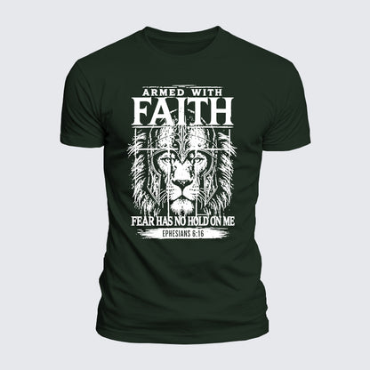 Luxe Mercerized Cotton Tee - Armed With Faith