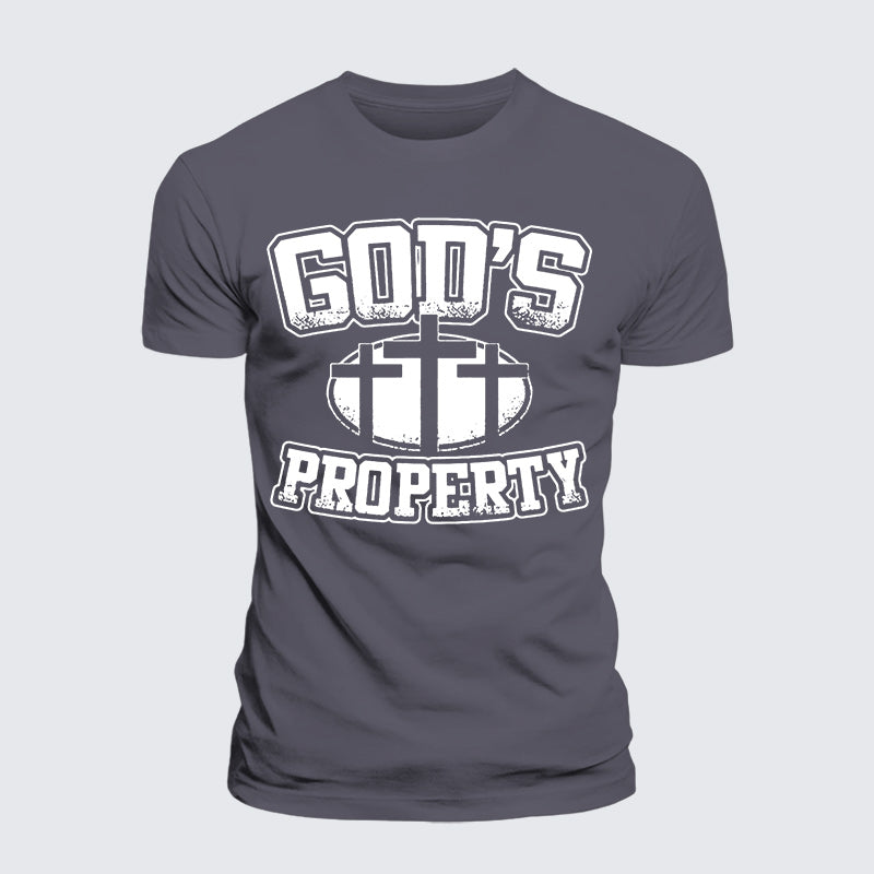 Luxe Mercerized Cotton Tee - Property Of God