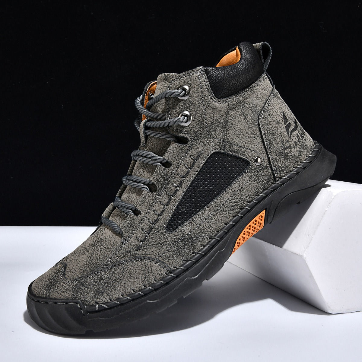 BIG SALE LIMITED STOCK! Men's Comfortable Handmade Leather Boots – Waterproof, Arch Support, Pressure Relief, Spacious Toe Box Outdoor Leather Shoes