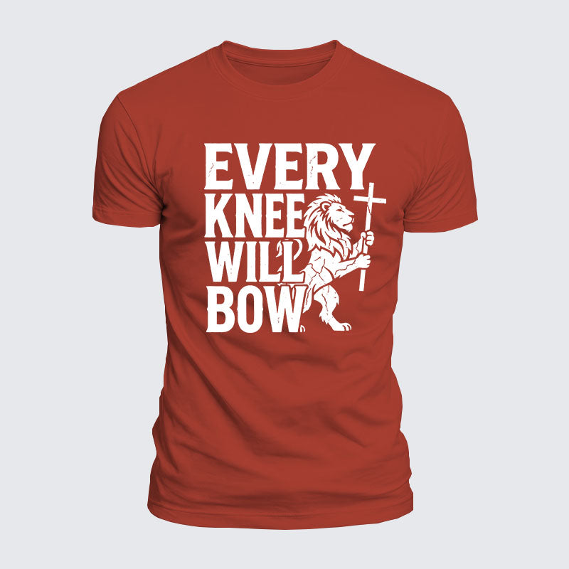Luxe Mercerized Cotton Tee - Every Knee Will Bow