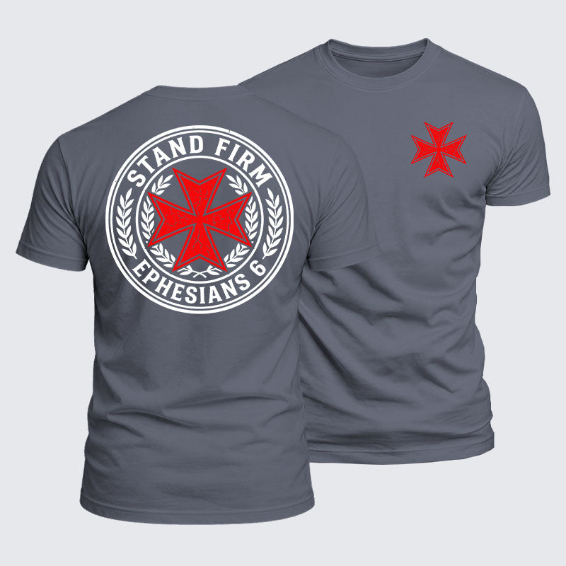 Luxe Mercerized Cotton Tee - Stand Firm Ephesians 6