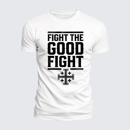 Luxe Mercerized Cotton Tee -  Fight the Good Fight