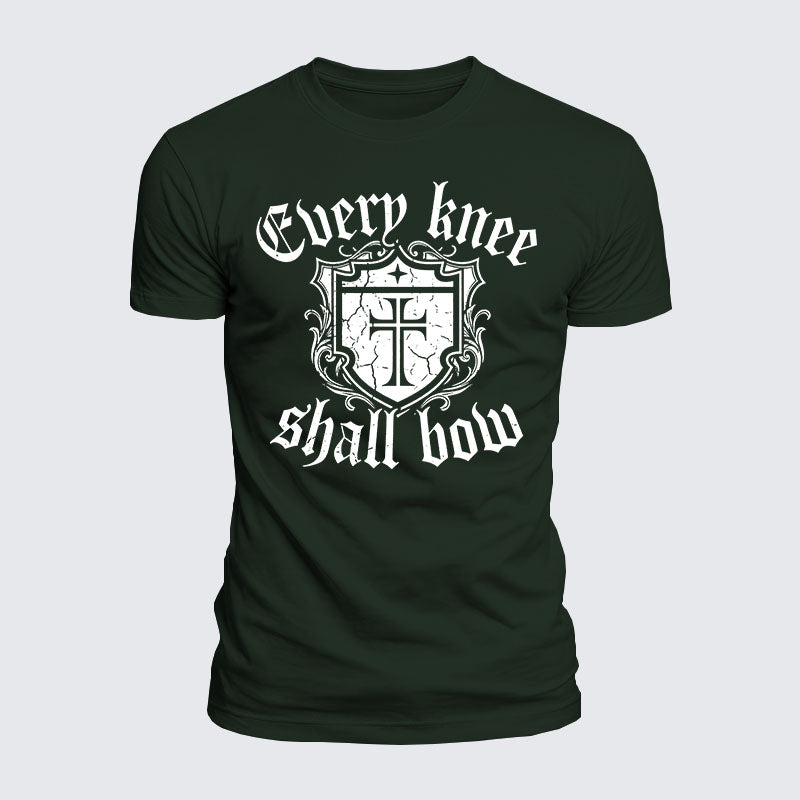Luxe Mercerized Cotton Tee -  Every Knee Will Bow