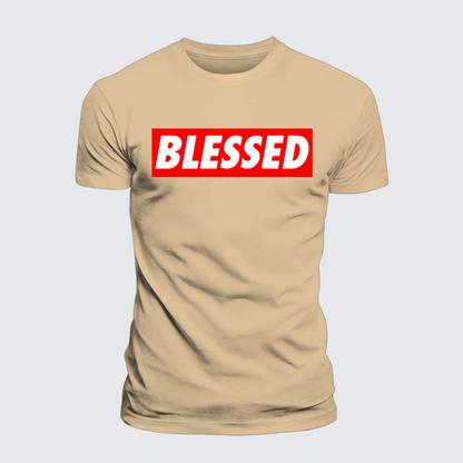Luxe Mercerized Cotton Tee - Blessed