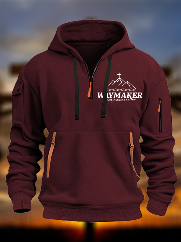 Waymaker Jesus God Christian Zipper Hoodies
