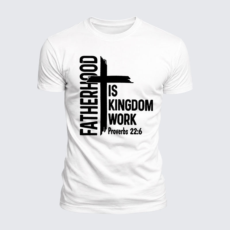 Luxe Mercerized Cotton Tee -  Fatherhood is Kingdom Work