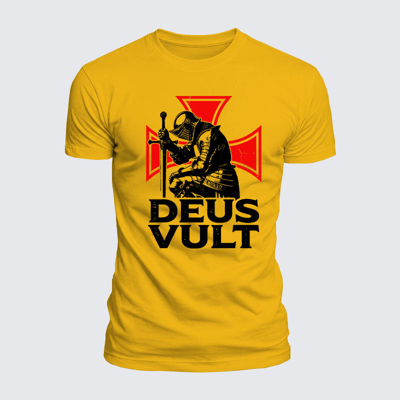 Luxe Mercerized Cotton Tee - Deus Vult