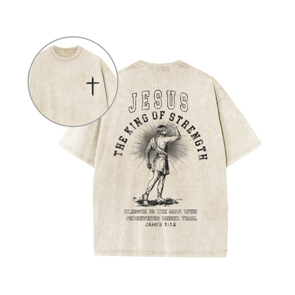 Jesus The King of Strength Graphic Unisex Tee