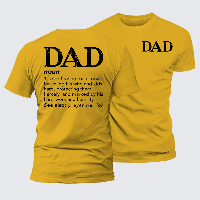 Luxe Mercerized Cotton Tee - Dad See Also Prayer Warrior