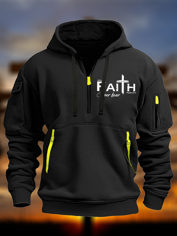 Faith Over Fear Jesus God Christian Zipper Hoodies