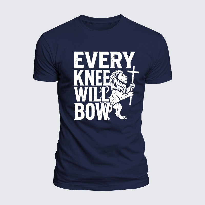 Luxe Mercerized Cotton Tee - Every Knee Will Bow