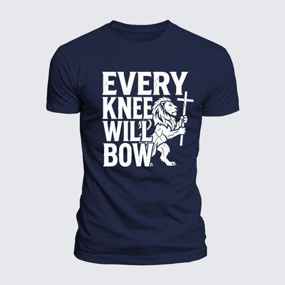 Luxe Mercerized Cotton Tee - Every Knee Will Bow