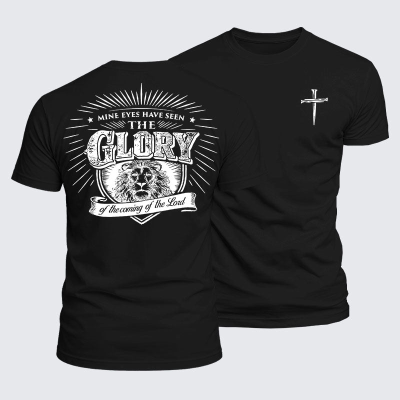 Luxe Mercerized Cotton Tee - Mine Eyes Have Seen The Glory