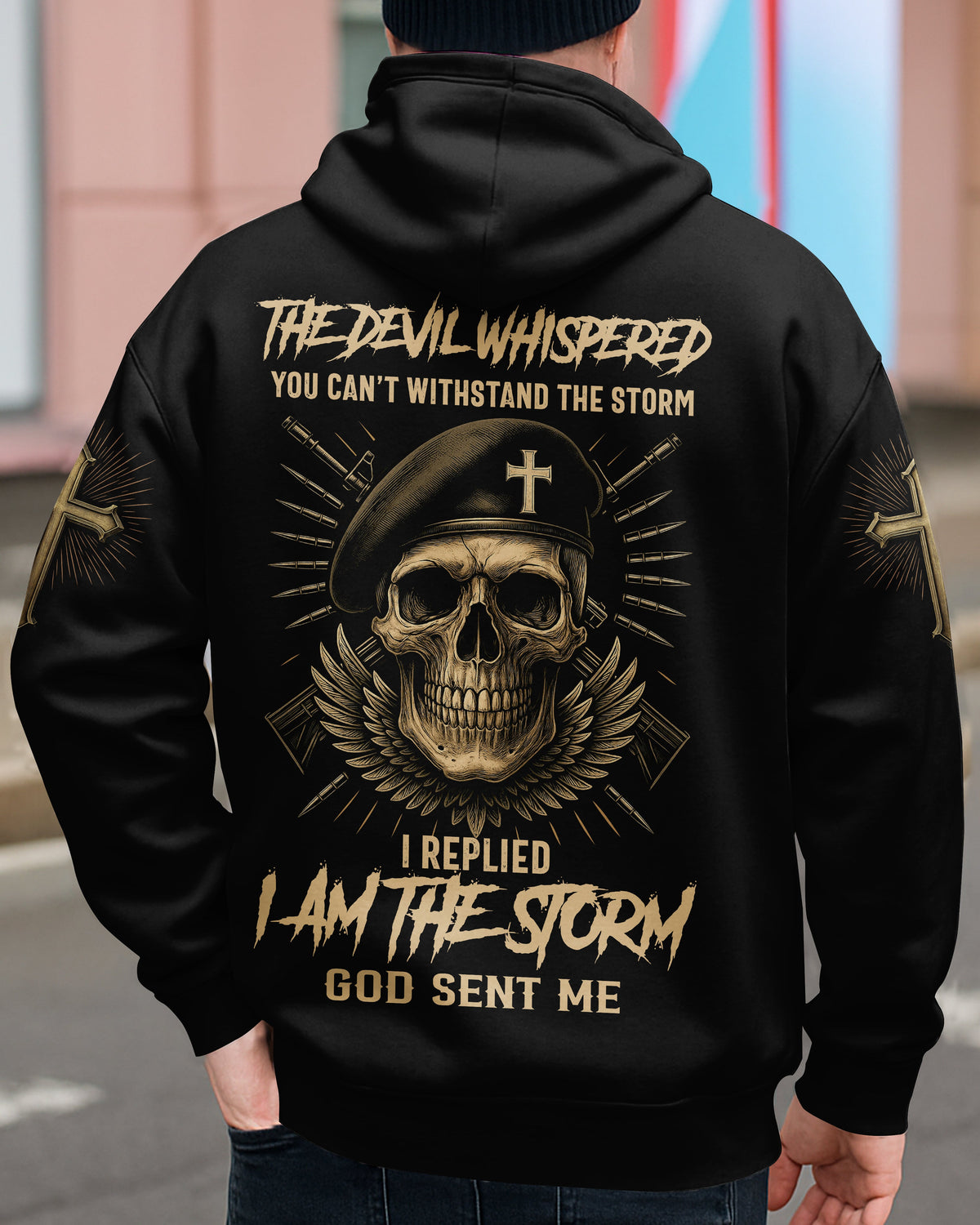 The Devil Whispered You Can't Withstand The Storm Personalized T-Shirt