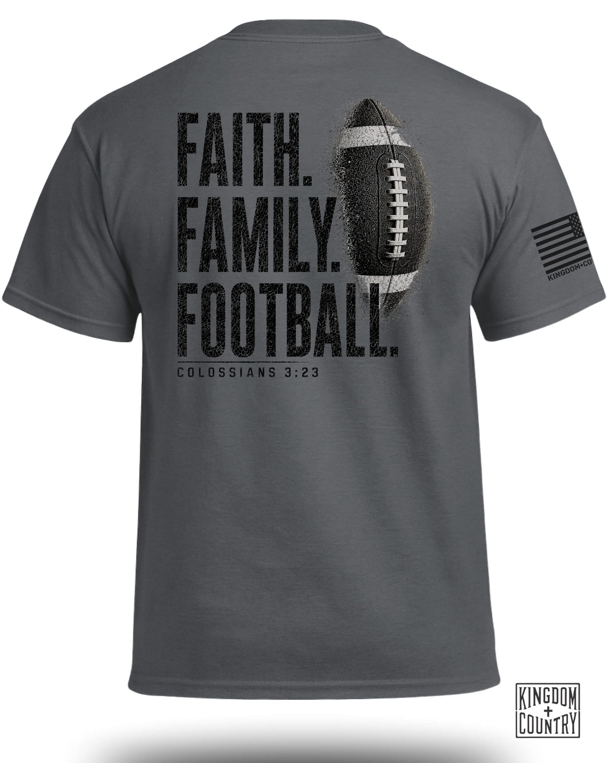 Faith Family Football T-Shirt