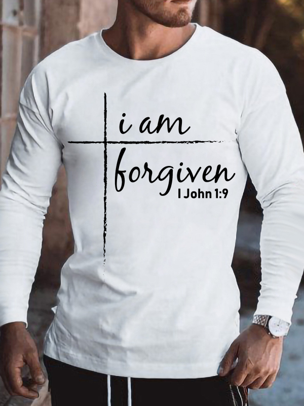 Cross I Am Forgiven Long Sleeve T-shirt