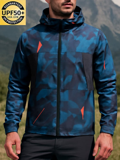 Men'S Breathable Waterproof And Windproof Outdoor Hooded Casual Jacket