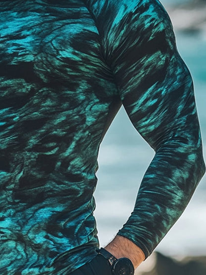 Men's Outdoor Sun Protection Breathable Cool Hooded Sun Protection Long Sleeve Top