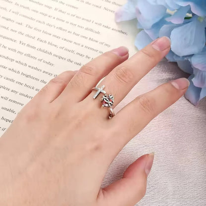 Sacred Heart of Jesus Ring With God All Things Are Possible
