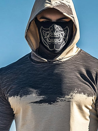 Men's Outdoor Sun Protection Breathable Cool Hooded Sun Protection Long Sleeve Top