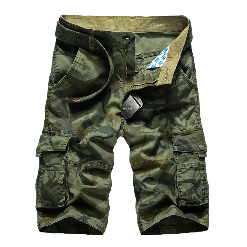 Manlyflex Camo Multi-pocket Men Shorts