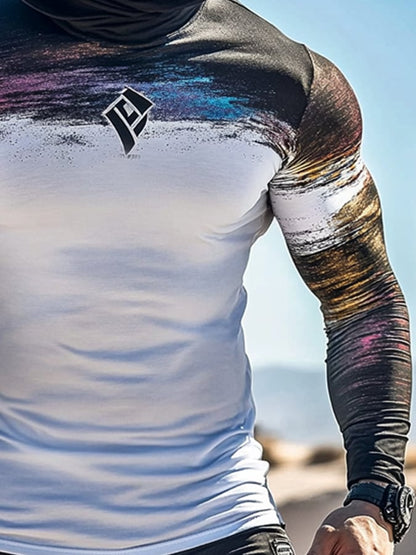 Men's Outdoor Sun Protection Breathable Cool Hooded Sun Protection Long Sleeve Top
