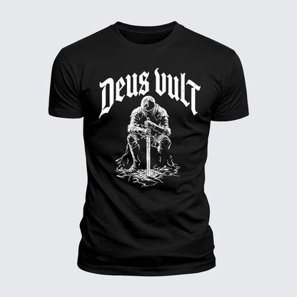 Luxe Mercerized Cotton Tee - Deus Vult