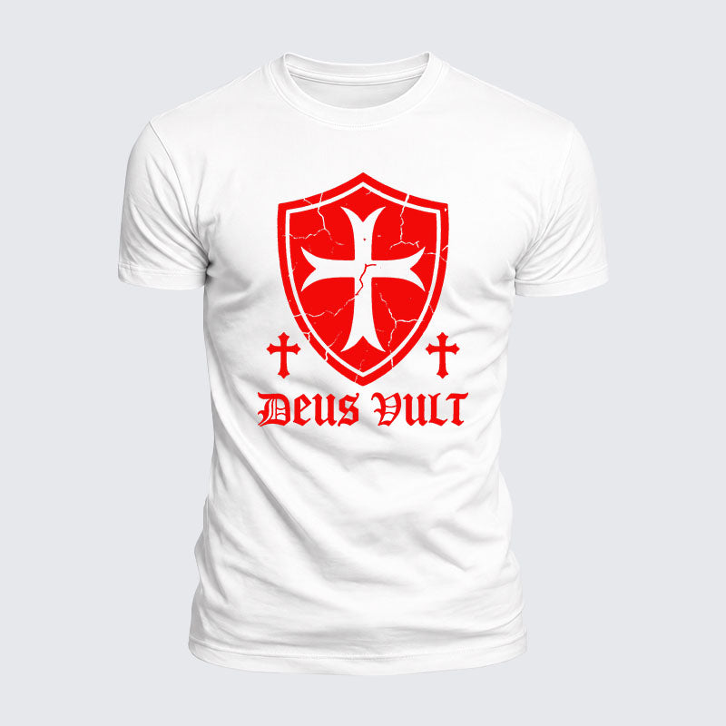 Luxe Mercerized Cotton Tee - Deus Vult