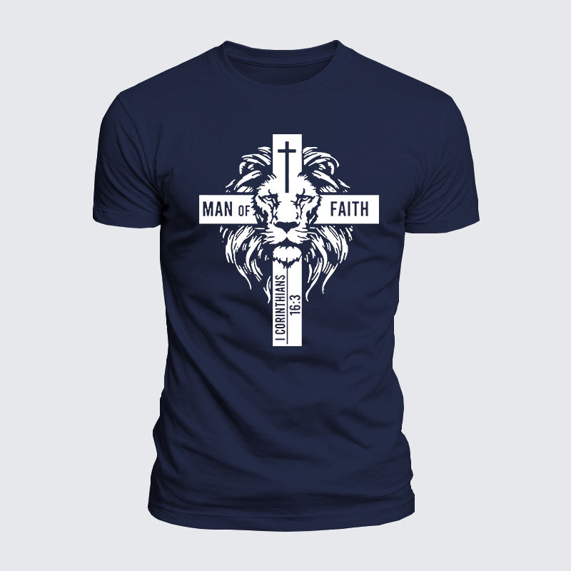 Luxe Mercerized Cotton Tee - Man of Faith