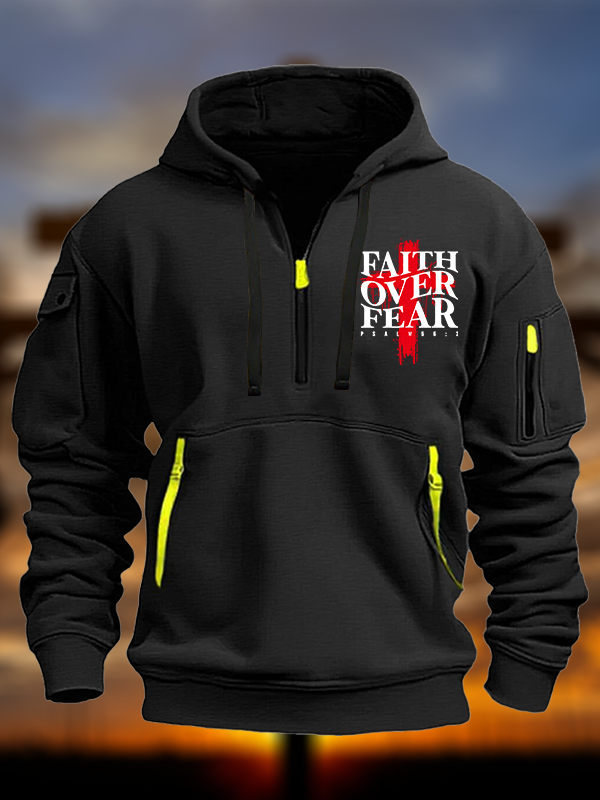 Faith Over Fear Jesus God Christian Zipper Hoodies